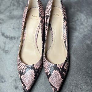 Marc Fisher Pink Snakeskin Heel